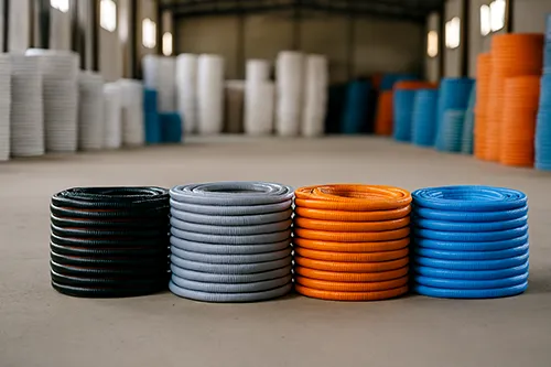 نمونه شیلنگ ها در انبار پخش شیلنگ گاز تهران